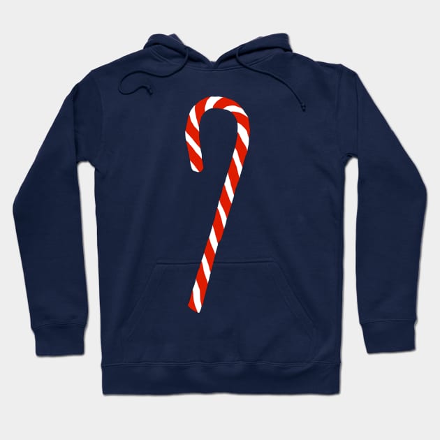 Christmas Candy Cane Hoodie by ellenhenryart